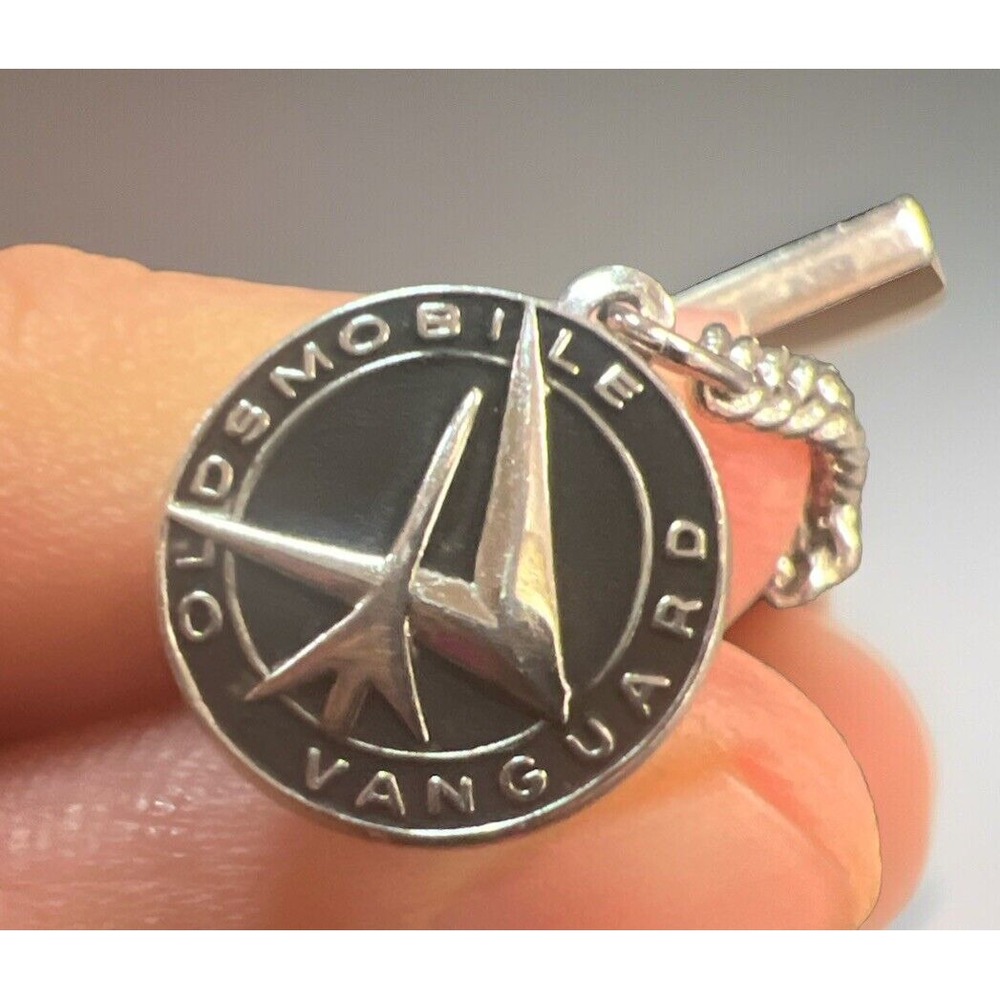 Vintage Pin - Oldsmobile VanGuard Tie Pin‎ Silvertone & Black